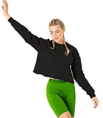 Ladies Cropped Slounge Sweatshirt - 