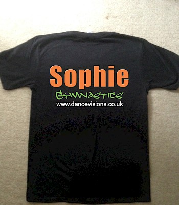 Childrens T-shirt Personalised with Class and Name - Back